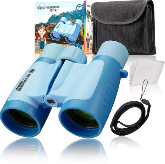 Bresser Fernglas Junior 10,5 cm Gummiblau