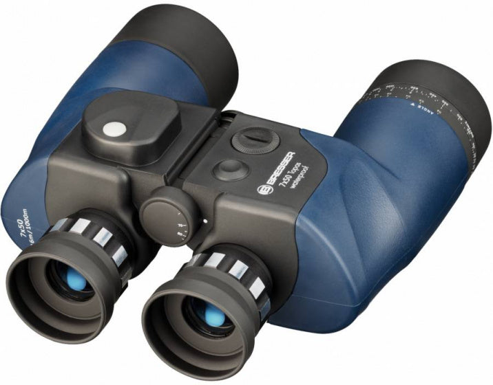 Bresser Topas 7x50 Fernglas Kompass Blau