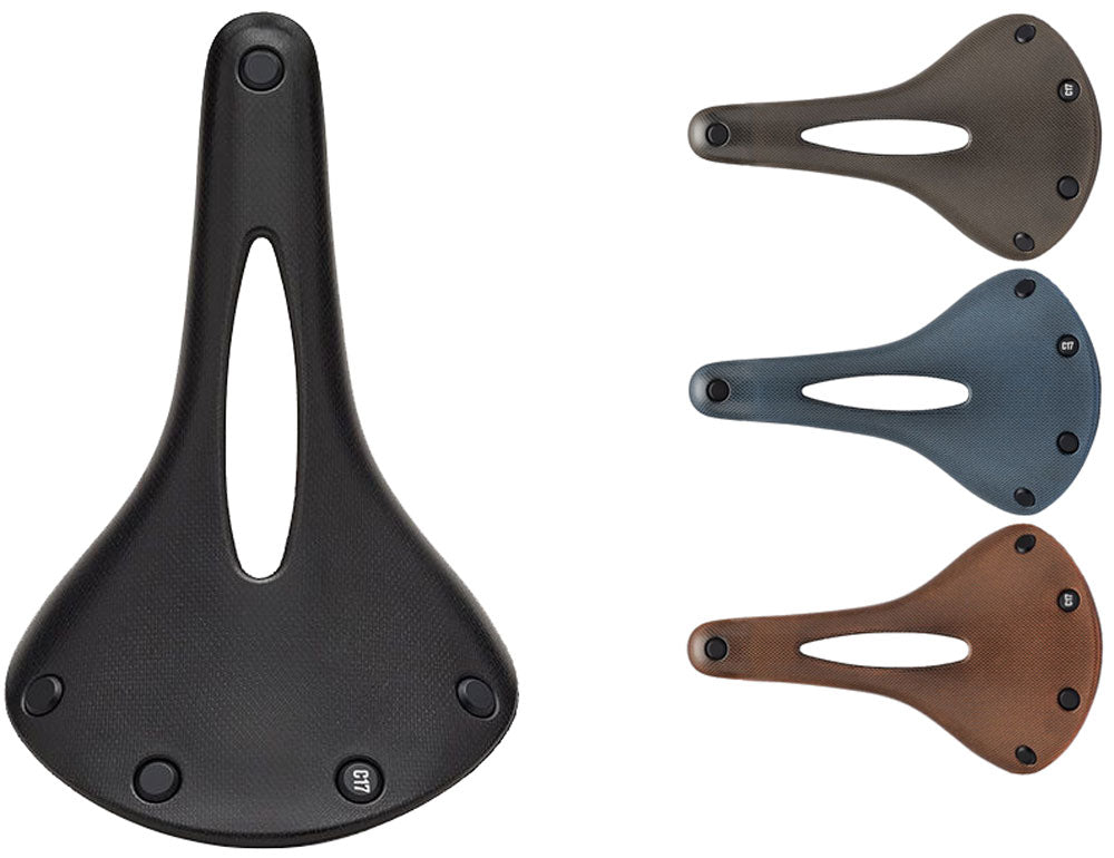 Brooks Sattel C17 geschnitzte Schlammgrün