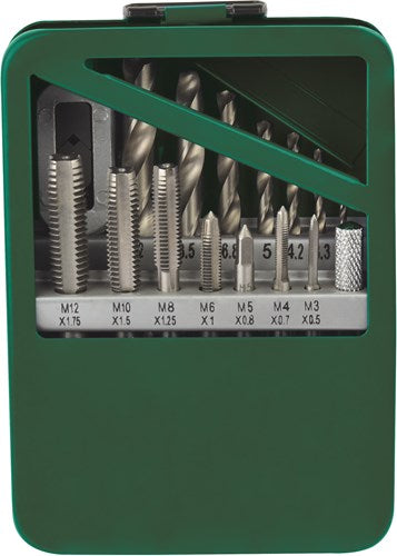 Brüder Mannesmann Handgewindebohrer-Set 15-teilig (Hobby) - 53215