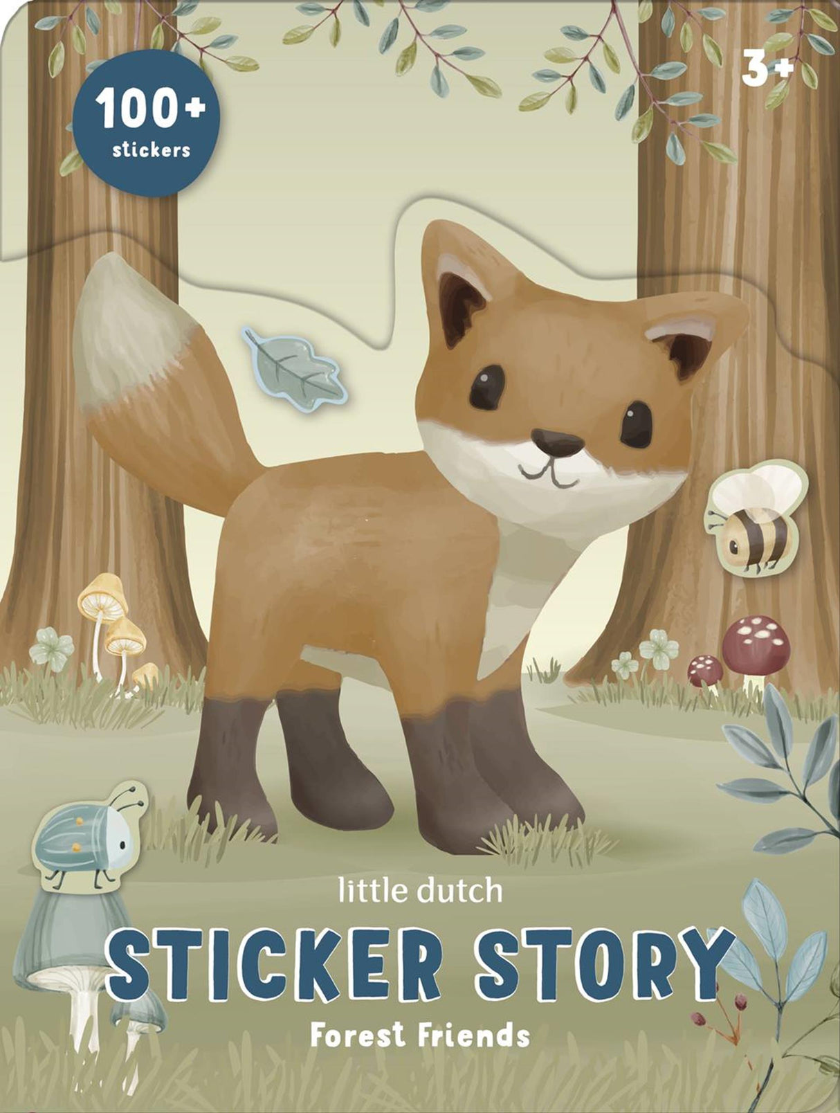 Little Dutch Stickerbuch Waldfreunde – kreatives Spielzeug 3 Jahre