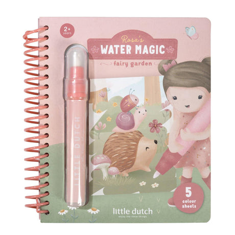 Little dutch watertekenboek rosa fairy garden - water magic book