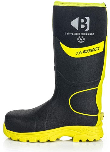 Buckbootz werklaars bbz8000 s5 zwart geel | zwart geel | maat 45 - 00.176.111.45