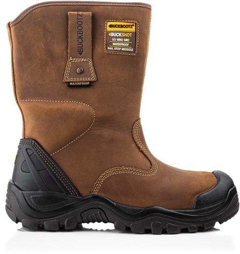 Buckbootz werkschoen buckshot werklaars bsh010 s3 | zwart | maat 43 - 00.176.069.43
