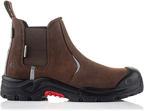 Buckbootz werkschoen nubuckz instapper nkz101brn s3s 2.0 | bruin | maat 45 - 5055138022900