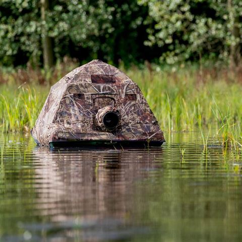 Buteo photo gear drijftent floating hide grebe