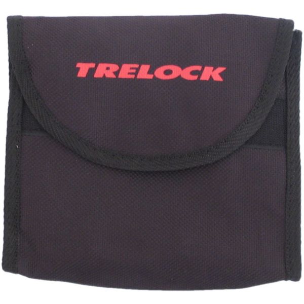 Trelock Ringslot Set Rs 430 einschließlich ZR 355 Inpeste -Kette (100 cm) - Schwarzrot