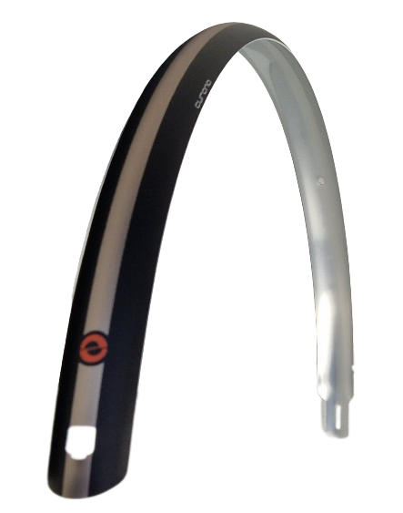 Euro trasero Fender de 28 pulgadas de plástico 46 mm Champán negro mate