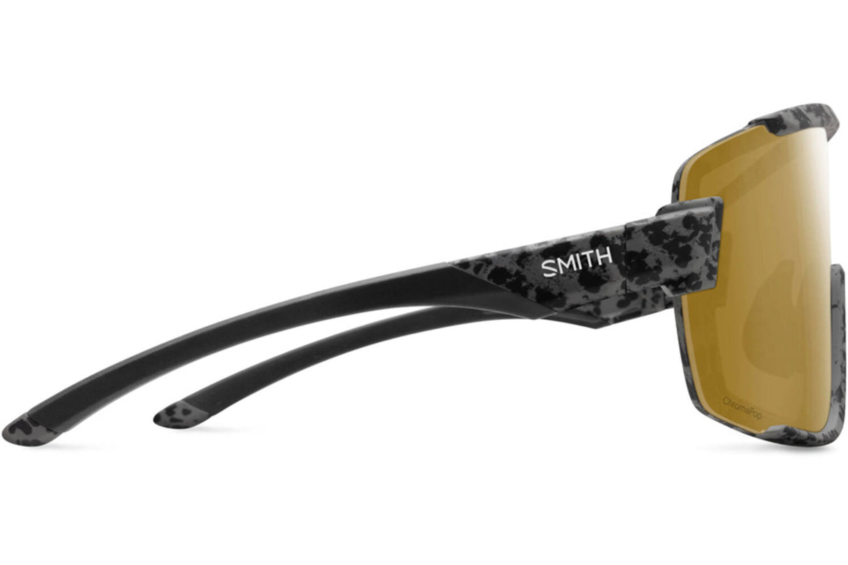 Smith Bril wildcat matte gray marble chromapop polarized bronze mirror