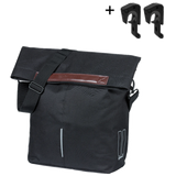 Basil Tasche City Shopper schwarz | Mikrofonhaken | 16l