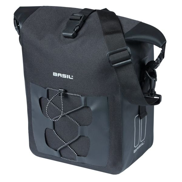 Basil Einzeltasche Navigator wasserdicht M Mik 12–15 l 17 x 28 x 34 cm – Schwarz