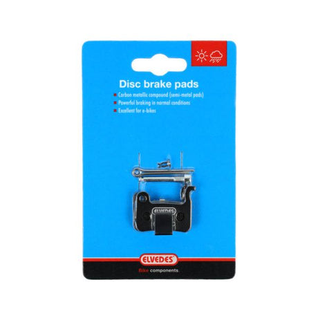 Elvedes Scheibenbremsbelagsatz – Shimano – Carbon-Metallic-Verbindung (Halbmetallbeläge) – 1 Paar