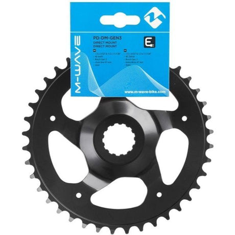 Messinglager Samox E-Bike Kettenblatt Bosch Gen3 38t 47 mm. Stahl schwarz