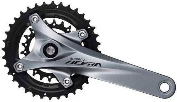 Shimano cranket Acera fc-m3000 22-36t 175 mm sëlwer Schwaarz