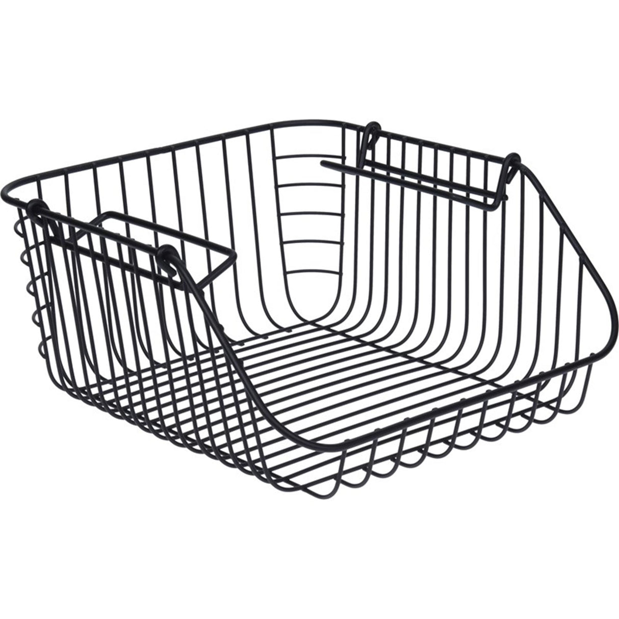 Home-Styling-Korb aus Metall 30x27x14cm schwarz