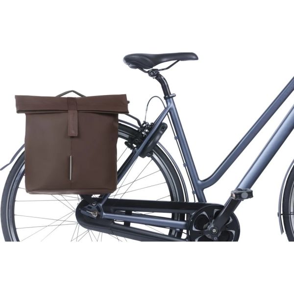 Basil Doppelte Fahrradtasche City Mik 28-32 Liter – geröstetes Braun