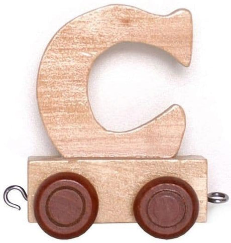 Bongers Spielzeug-Holzbuchstabe C mit 6 cm hohen Rädern