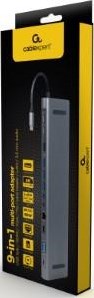 Cableexpert USB-C 9-in-1 Multi-Adapter USB-C Dock 9-fach – 9530509