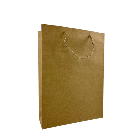 Geschenktüte mittelstark aus Kraftpapier, 25 x 34,5 x 8,5 cm