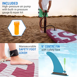 Abi capital sports sup board lanikai cruiser 10'8 blue stripes