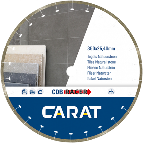 Carat cdbm350400 | racer diamantzaagblad | 350 x 25,40 | tegels natuursteen - cdbm350400
