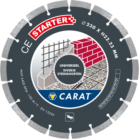 Carat ces1403000 diamantzaag universeel | droog | 140x22,23 mm | ce starter - ces1403000