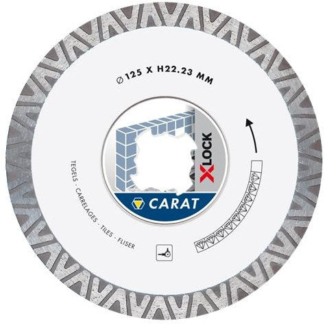 Karat-Diamantsägen-Schleifscheibe X-Lock-Fliesen ø125x22,23 mm - ctxlock125