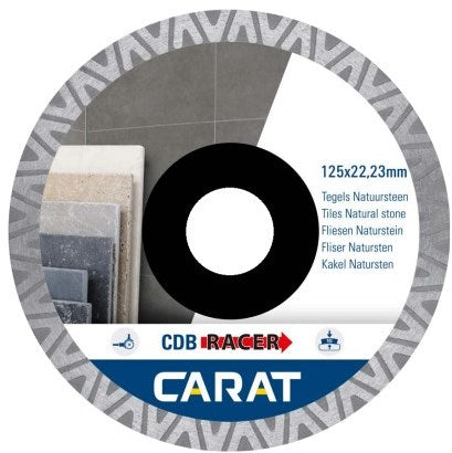 Karat-Diamantsäge | Fliesen Naturstein brillant | ø125x22,23mm | cdb Racer cdbm Racer - cdbm125300