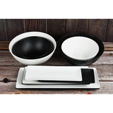 Cark serveerschaal ripple black 31x11cm