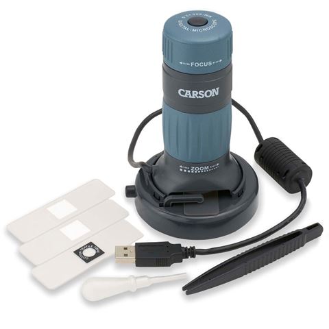 Carson Digital USB-mikroskop 86-457x med inspelare