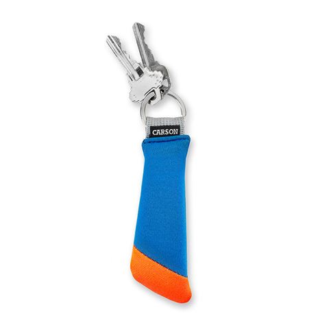 Carson floating key ring for 3 keys - Blue Orange