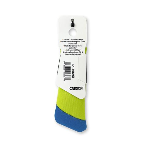 Carson floating key ring for 3 keys - Green blue