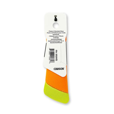 Carson floating key ring for 3 keys - Orange yellow