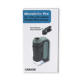 Carson Handmicroscope MM-350 Microbrite Plus 60-120X with smartphone adapter