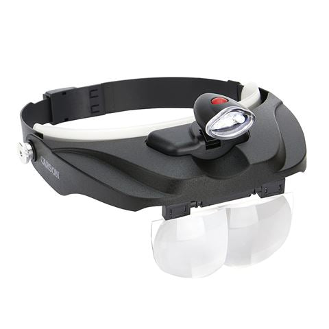 Carson Head Loop Pro -serien Magnivisor Deluxe med LED och 4 linser