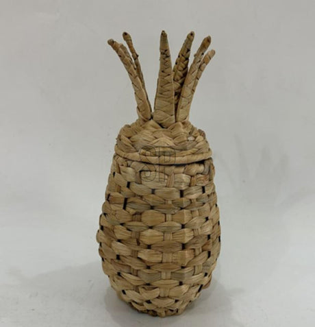Cosydecor Ananaskorb aus Weidengeflecht, Rattan, 30 cm, Aufbewahrung