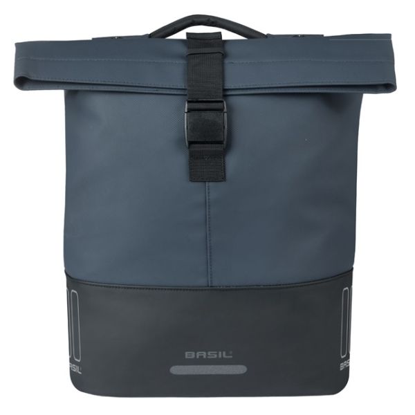 Basil Doppelte Fahrradtasche Cove Mik 28-32l 14 x 29 x 36 cm - Blau Schwarz