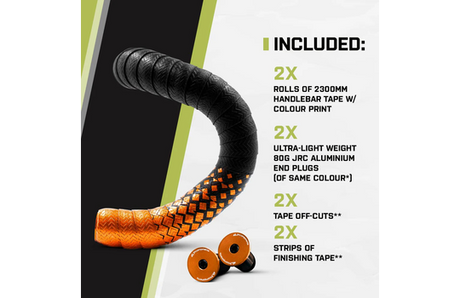 Jrc - stuurlint orimono premium metallic oranje