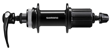 Shimano FH-QC400 Cassettenaaf Centerlock 8-11 Speed ​​135 32 Svart