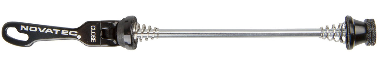 Novatec Schnellveröffentlichung schneller Spanner vorderer Achse 112 mm Alu Black