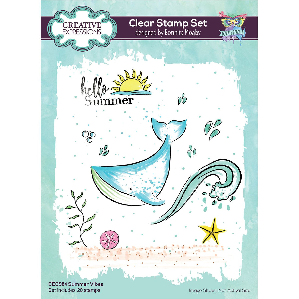 Creative expressions • clear stempel set a5 summer vibes