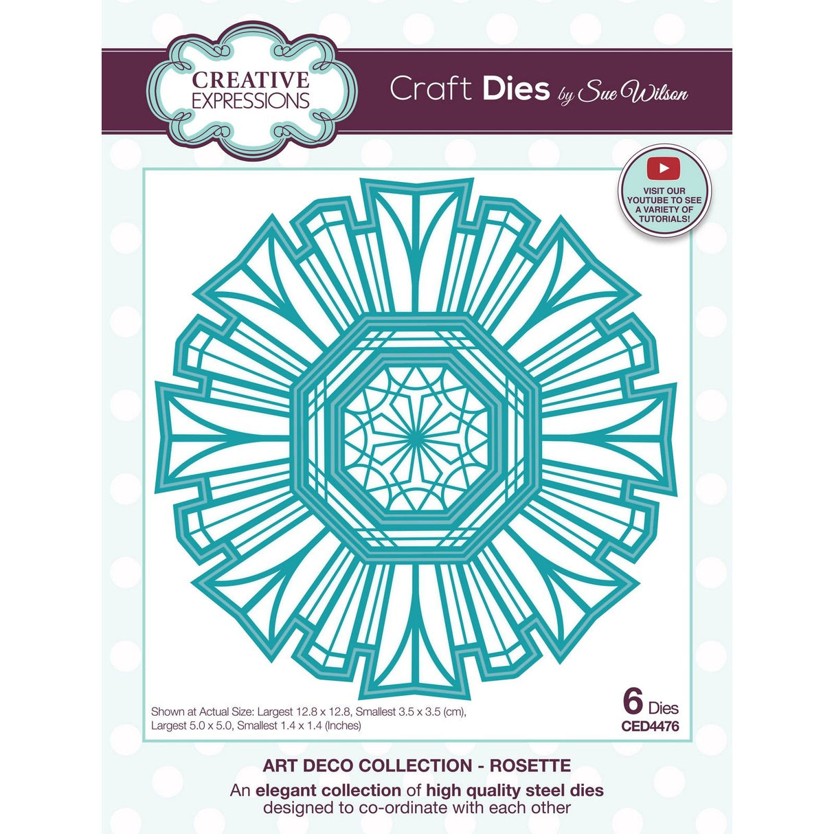 Creative expressions • art deco snijmal rosette