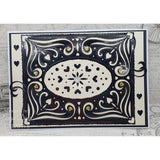 Creative expressions • snijmal oval heart frame