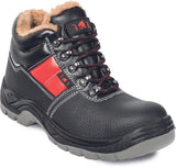 Cerva jena sc-03-012 s3 mid werkschoen gevoerd | kleur zwart rood | maat 46 - 8591806234932
