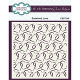 Creative expressions • stencil entwined love