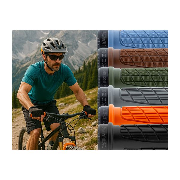 Widek-Griffset mit Flow-Alu-Sicherungsring, schwarz, schwarz