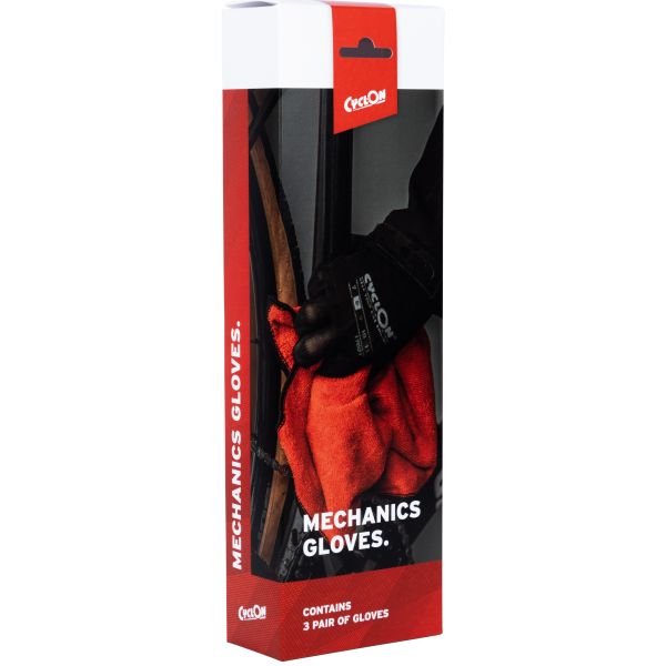 Cyclon -Montage -Handschuhe M8 - Rot (20 Paar)