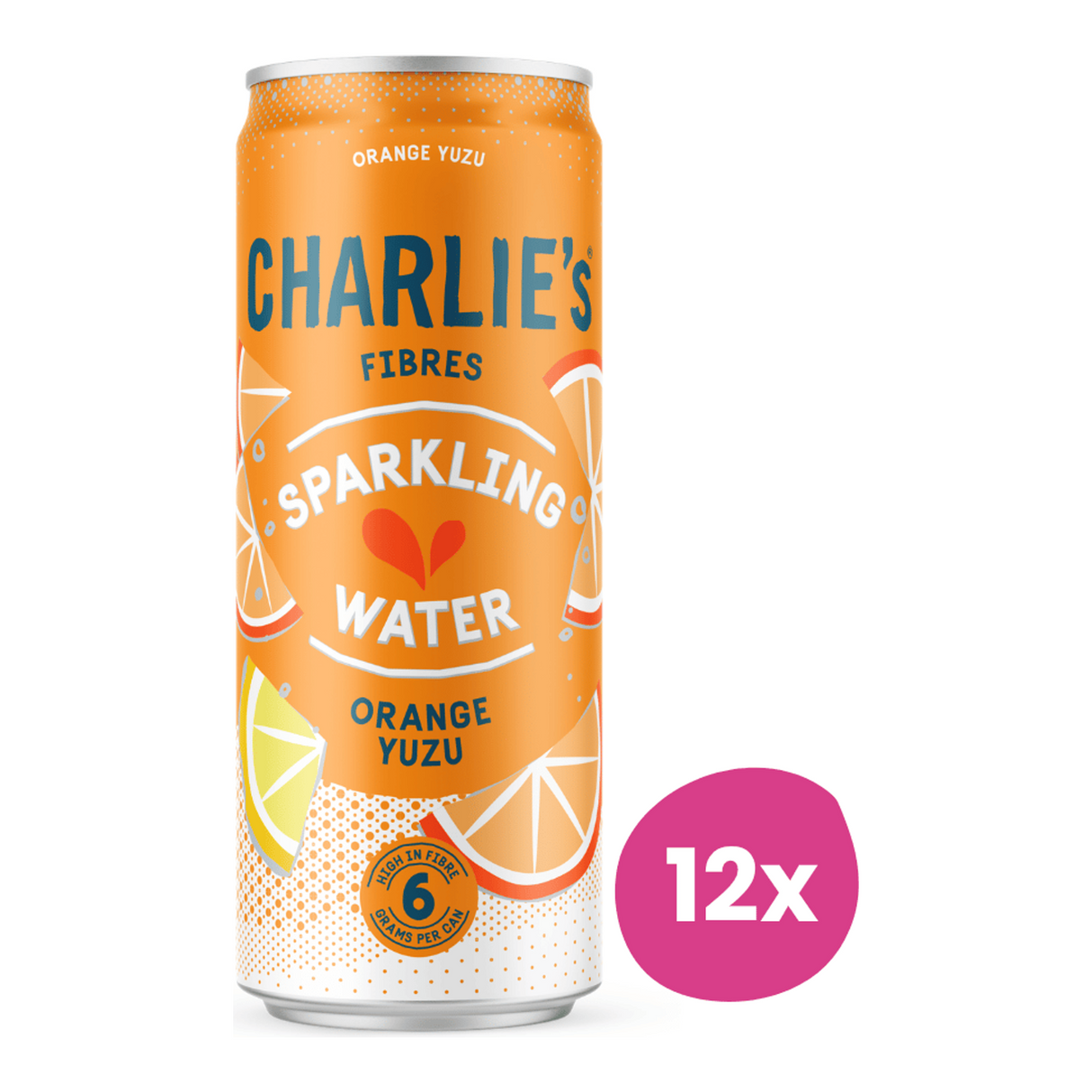 Charlie's fibers orange yuzu blik (12x 33 cl)