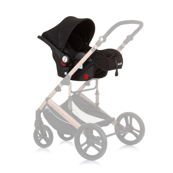 Chipolino Amore Autositz mit Adaptern 40-85 cm Gruppe 0+ Obsidian Schwarz