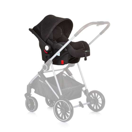 Chipolino Aura-Autositz mit Adaptern 40-85 cm Gruppe 0+ Obsidian Schwarz